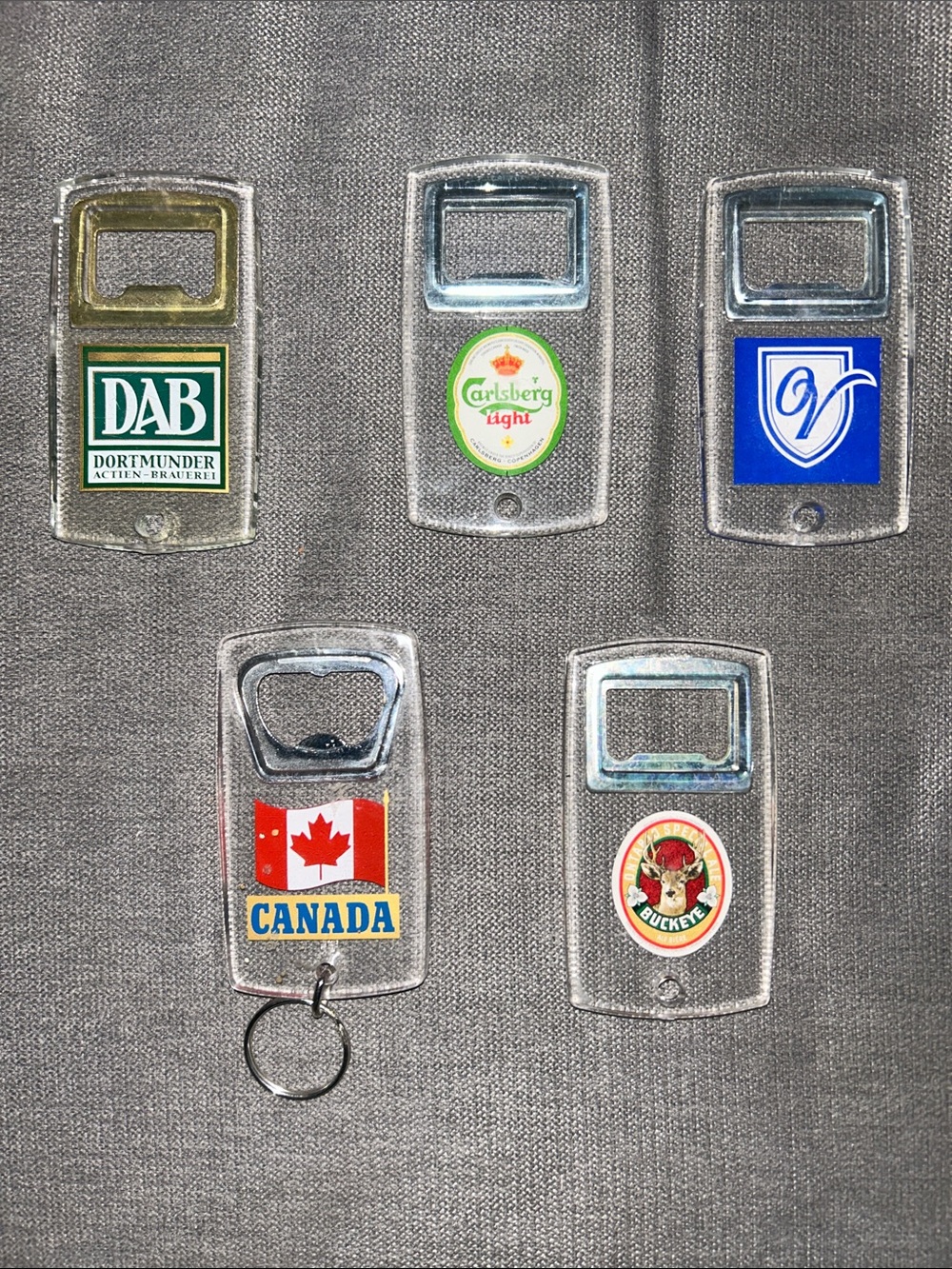 Clear Bottle Opener/Keychain